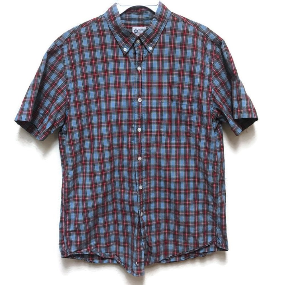 J.Crew Men's Button Down Collared Shirt Multicolor